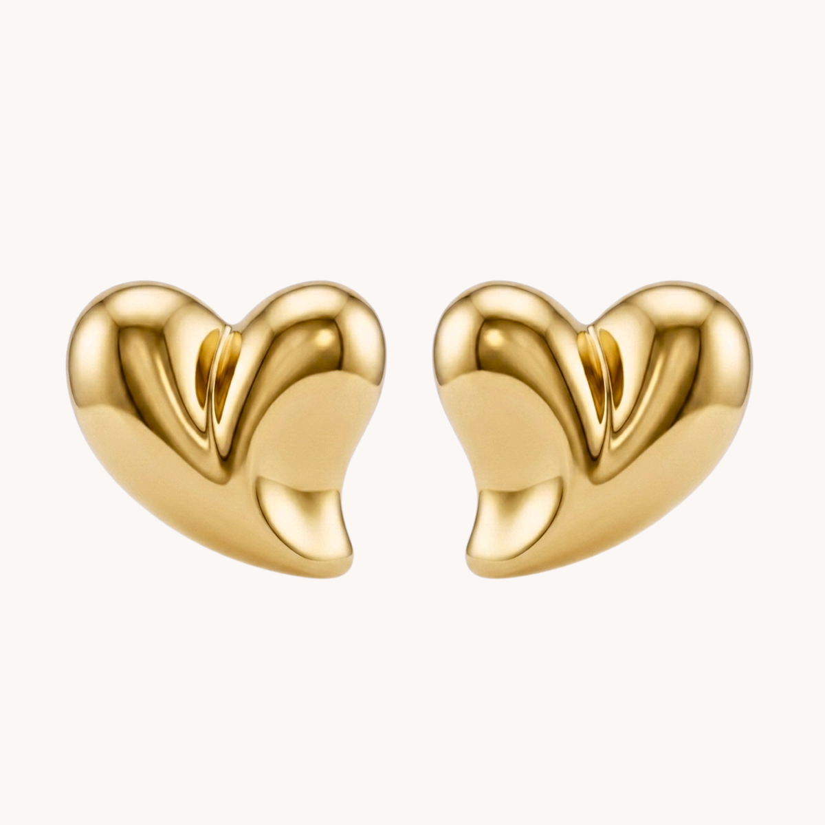 Orecchini Amour Cuore Bombato Scultoreo - VANDEM